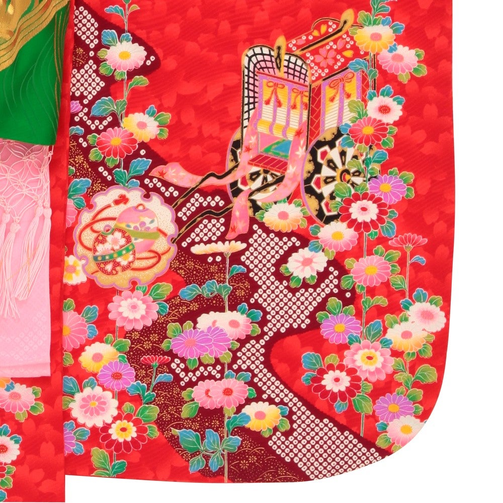 [レンタル] 七五三/節句 着物セット 7歳女の子 立体的 優美の宅配レンタル - 2