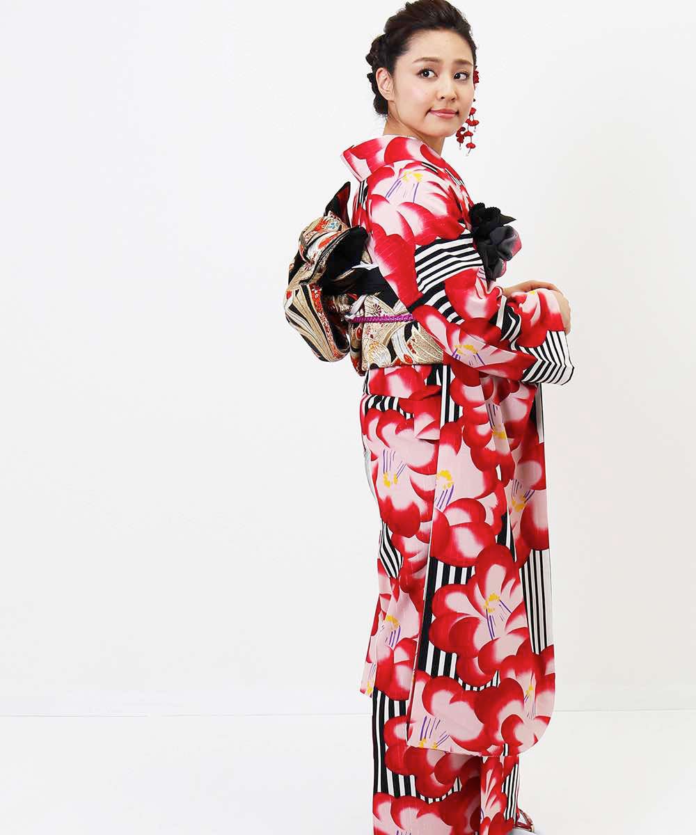 [レンタル] 【対応身長148-168cm】レンタル振袖フルセット-764の宅配レンタル - 12