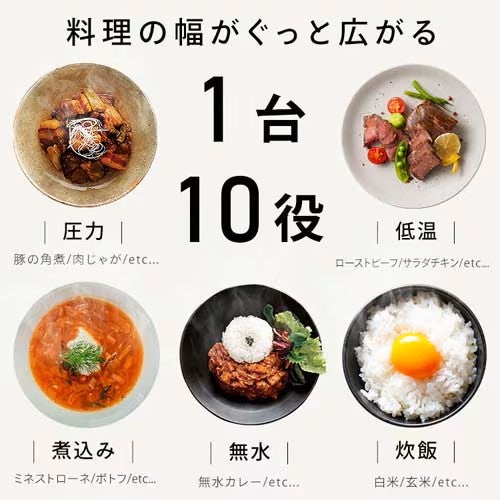 [レンタル] アイリスオーヤマ 電気圧力鍋 3.0L グリーン KPC-MB3-G - 4