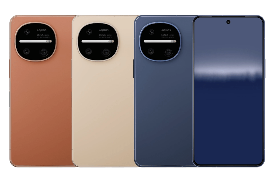 シャープ AQUOS R11 SIMフリー スマートフォン 3色 前面・背面 白背景 - 7
