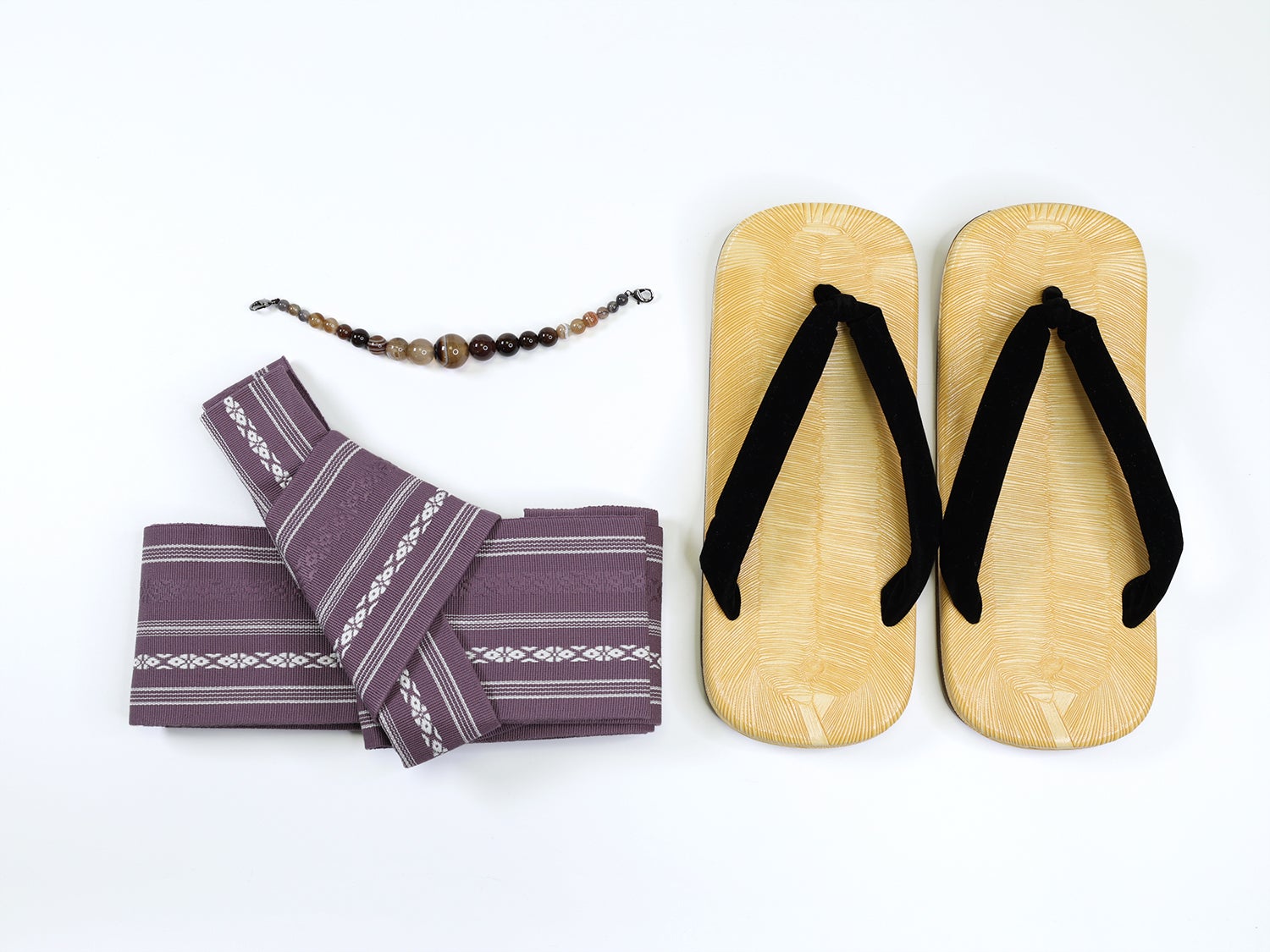 [レンタル] 紳士着物 コーディネートセット (羽織+着物+ワンタッチ角帯+羽織紐+雪駄+着付けインナーセット)の宅配レンタル - 4