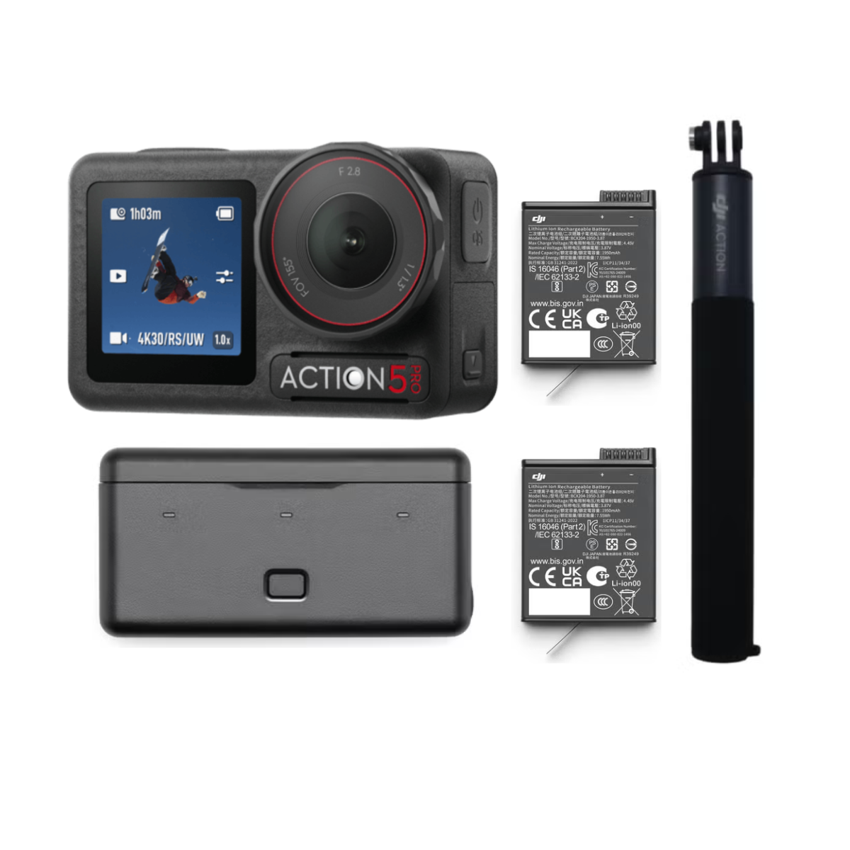 [レンタル] DJI Osmo Action 5 PRO Adventure コンボ OA5P02 (予備バッテリー1個付き)