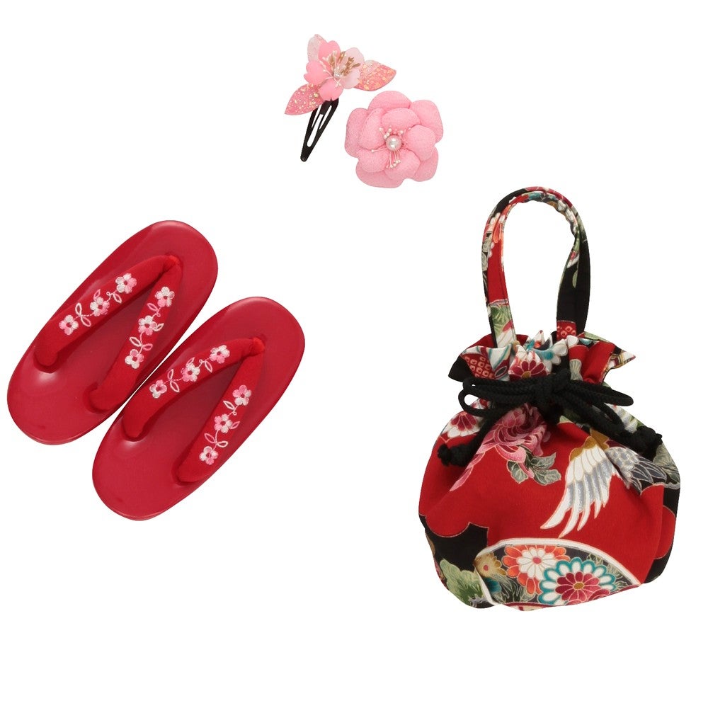 [レンタル] 七五三/節句 被布セット 3歳女の子 妖麗 薔薇の宅配レンタル - 4