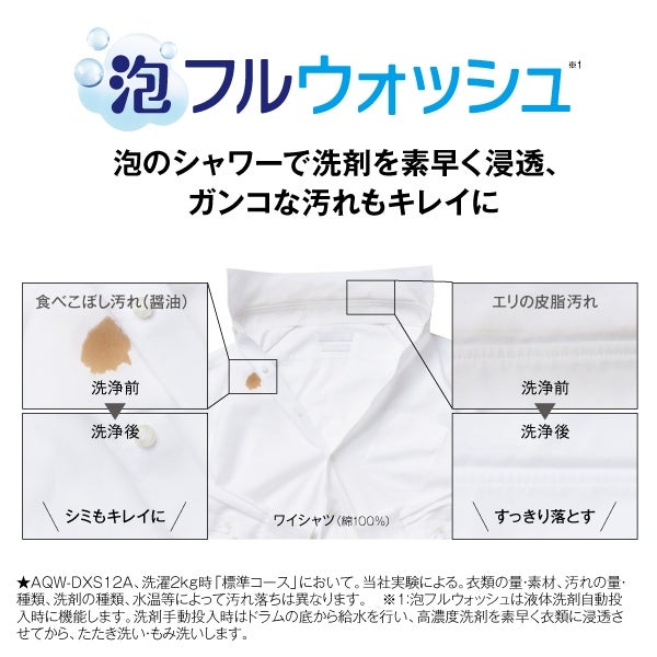 [レンタル] アクア 【右開き】AQW-DMS10A-R ドラム式洗濯乾燥機 洗濯10kg/乾燥5kg - 9