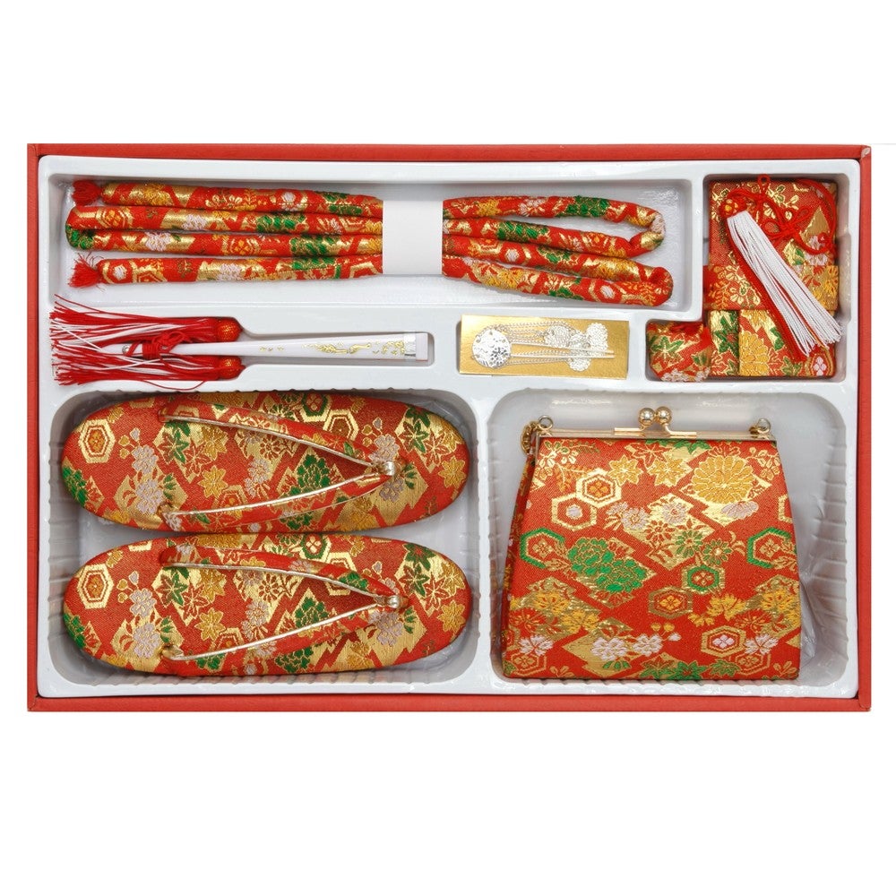 [レンタル] 七五三/節句 着物セット 7歳女の子 牡丹 手鞠の宅配レンタル - 3