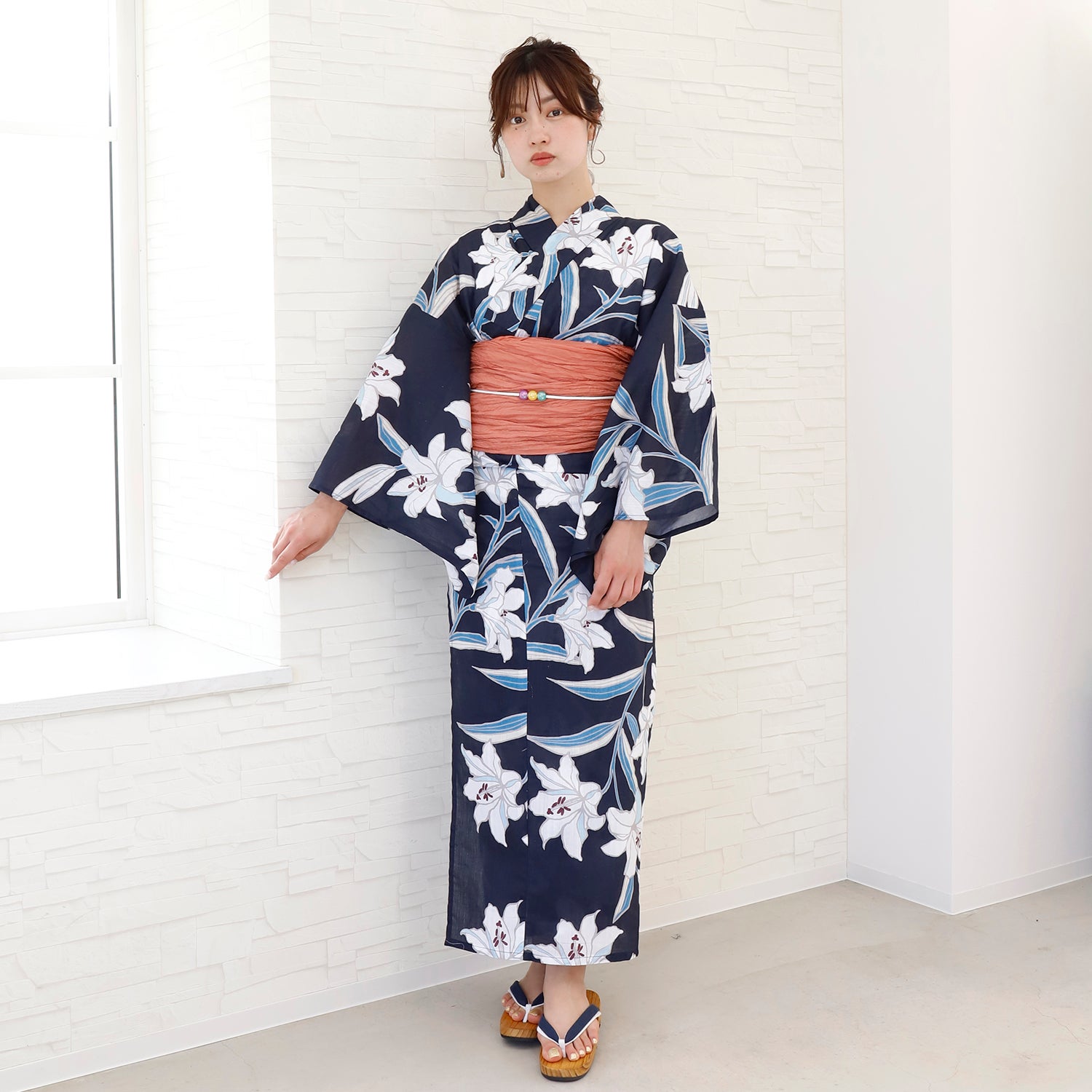 [レンタル] [2025新作]SION レディース浴衣 百合 フリーサイズの宅配レンタル - 3