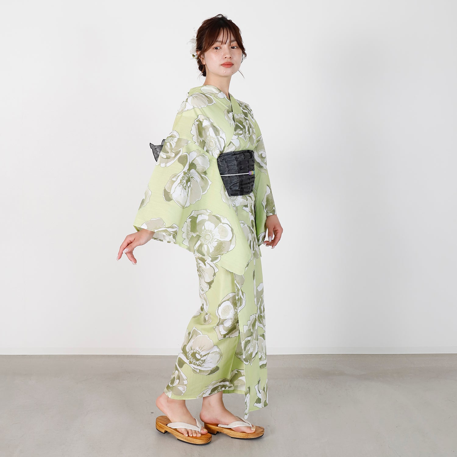 [レンタル] [2025新作]SION レディース浴衣 椿 フリーサイズの宅配レンタル - 4