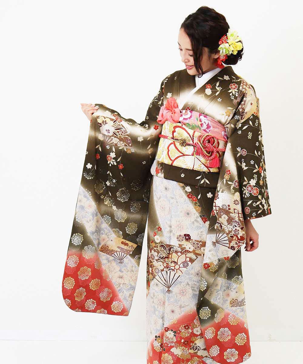 [レンタル] 【対応身長154-169cm】レンタル振袖フルセット-805の宅配レンタル - 3