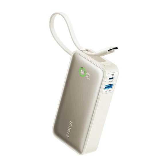 [レンタル] Anker Nano Power Bank (30W, Built-In USB-C Cable) モバイルバッテリー ホワイト