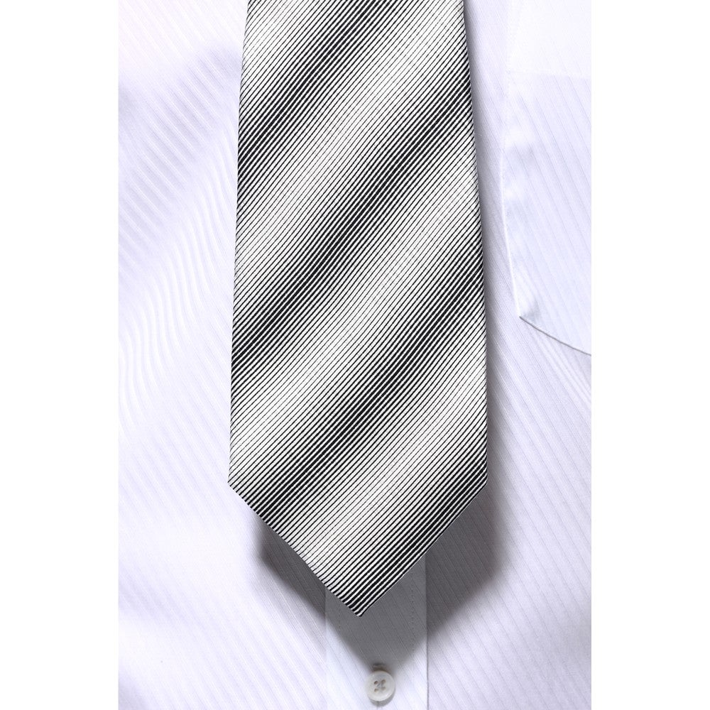 [レンタル] ジバンシー メンズネクタイ シルク グレー ストライプ柄の宅配レンタル - 2