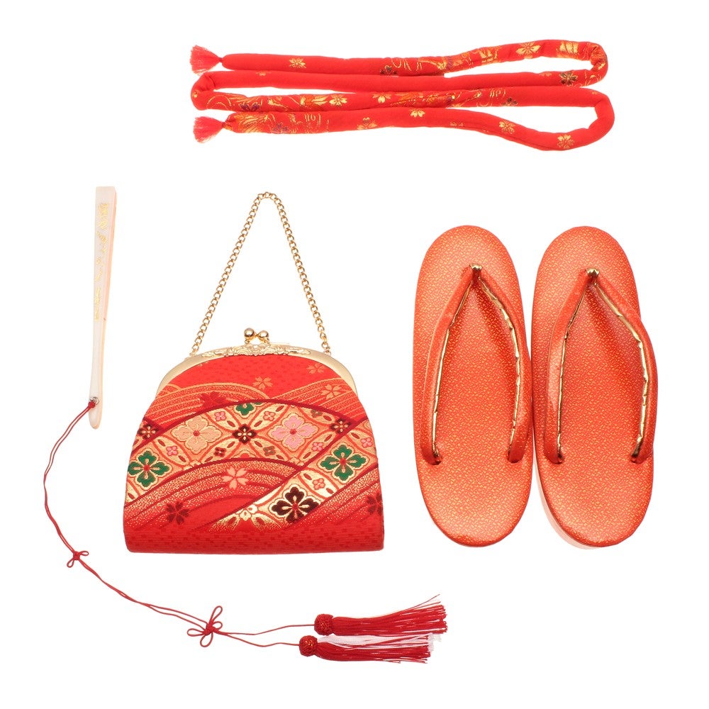 [レンタル] 七五三/節句 着物セット 7歳女の子 遠山柄 重厚感の宅配レンタル - 3