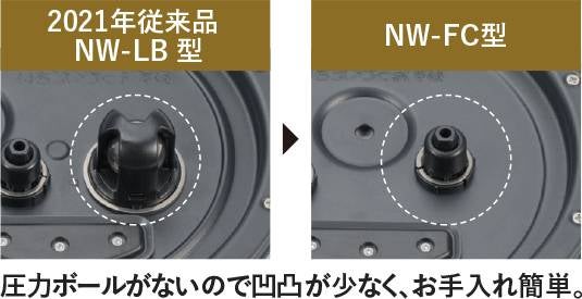 [レンタル] 【長期利用向け】[5.5合炊き] 象印 炊飯器 炎舞炊き NW-FC10 圧力IH炊飯ジャー 絹白 - 8