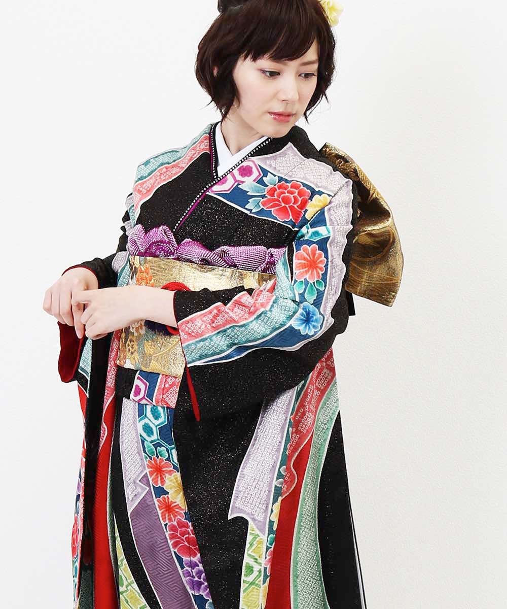 [レンタル] 【対応身長155-170cm】レンタル振袖フルセット-195の宅配レンタル - 13