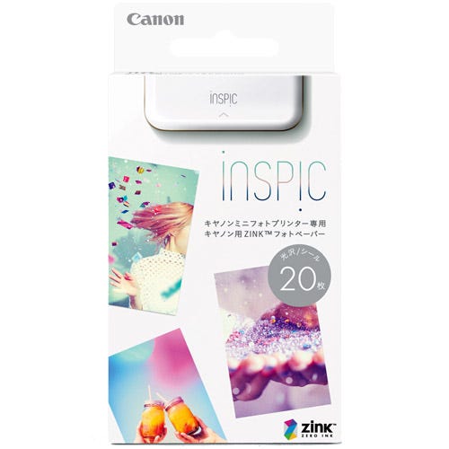 販売] CANON ミニフォトプリンターiNSPiC専用 ZINKフォトペーパー 20枚