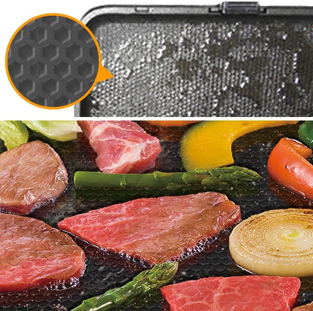 [レンタル] アイリスオーヤマ 両面ホットプレート DPO-133 [たこ焼き/平面/ディンプルプレート/左右独立温度設定] - 6