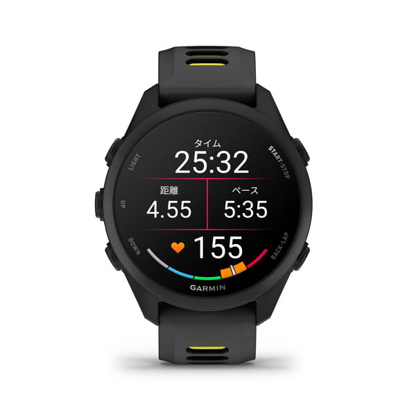 ガーミン(GARMIN) Forerunner 170 Music ランニングウォッチ ブラック 文字盤・正面 - 3