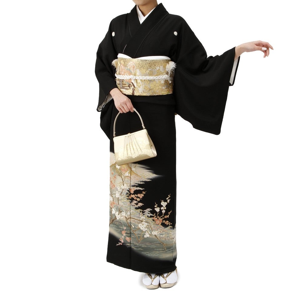 [レンタル] 留袖セット 梅柄 (長襦袢、帯、和装小物一式)の宅配レンタル - 3