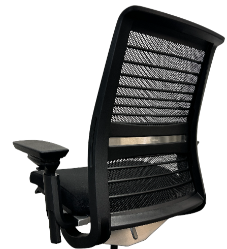 [レンタル] Steelcase Think 3Dニット 可動肘 ランバーサポート付き 465A300 ブラック オフィスチェア - 9