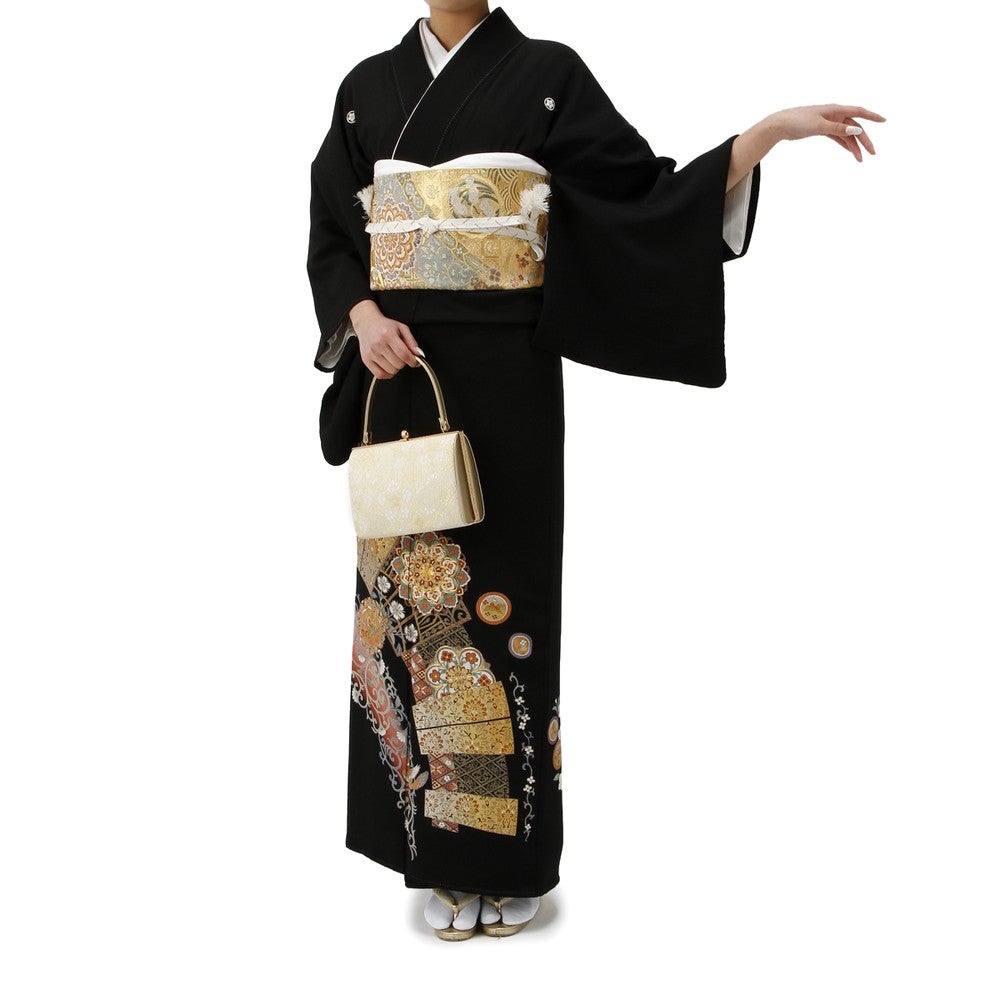 [レンタル] 留袖セット 花モチーフ (長襦袢、帯、和装小物一式)の宅配レンタル - 3