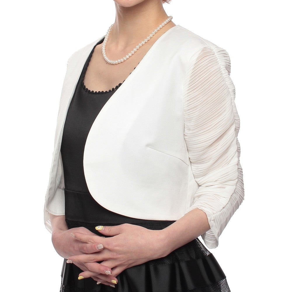 [レンタル] レディース くしゅくしゅシフォン 7分袖 ボレロジャケットの宅配レンタル - 12