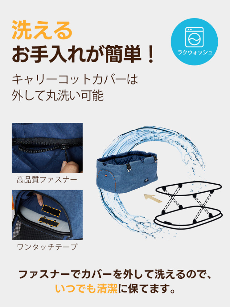 PETTENA ペットカート MILOU Small Size キャリーコットカバーの丸洗い - 19