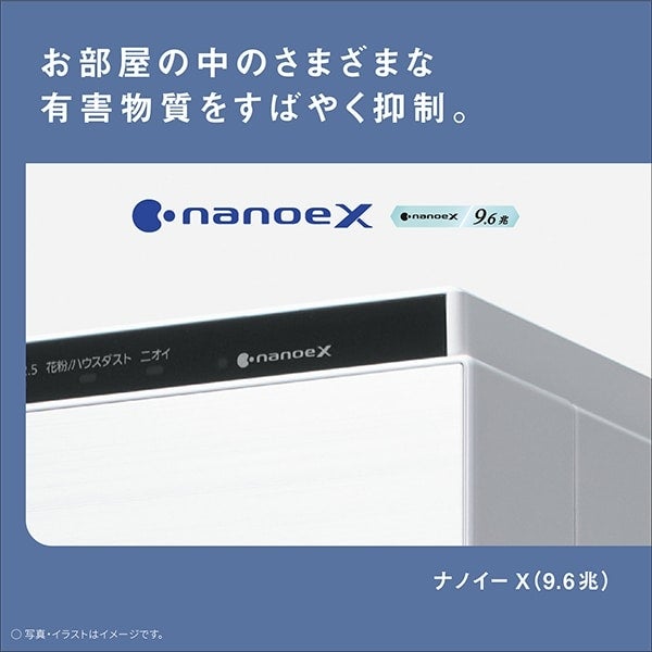 [レンタル] パナソニック F-VXW70 ナノイーX搭載 加湿空気清浄機 (空気清浄〜31畳 / 加湿〜最大19畳) - 8