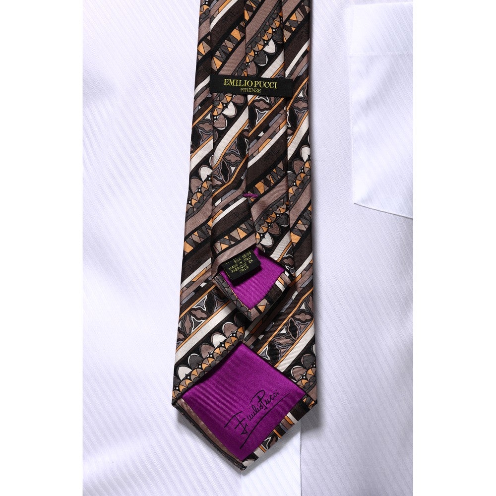レンタル] エミリオ・プッチ メンズネクタイ シルク ベージュ