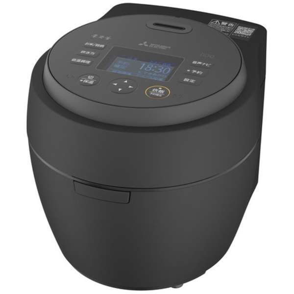 レンタル] [5.5合炊き] 三菱電機 本炭釜 紬 NJ-BW10J 炊飯器 ブラック