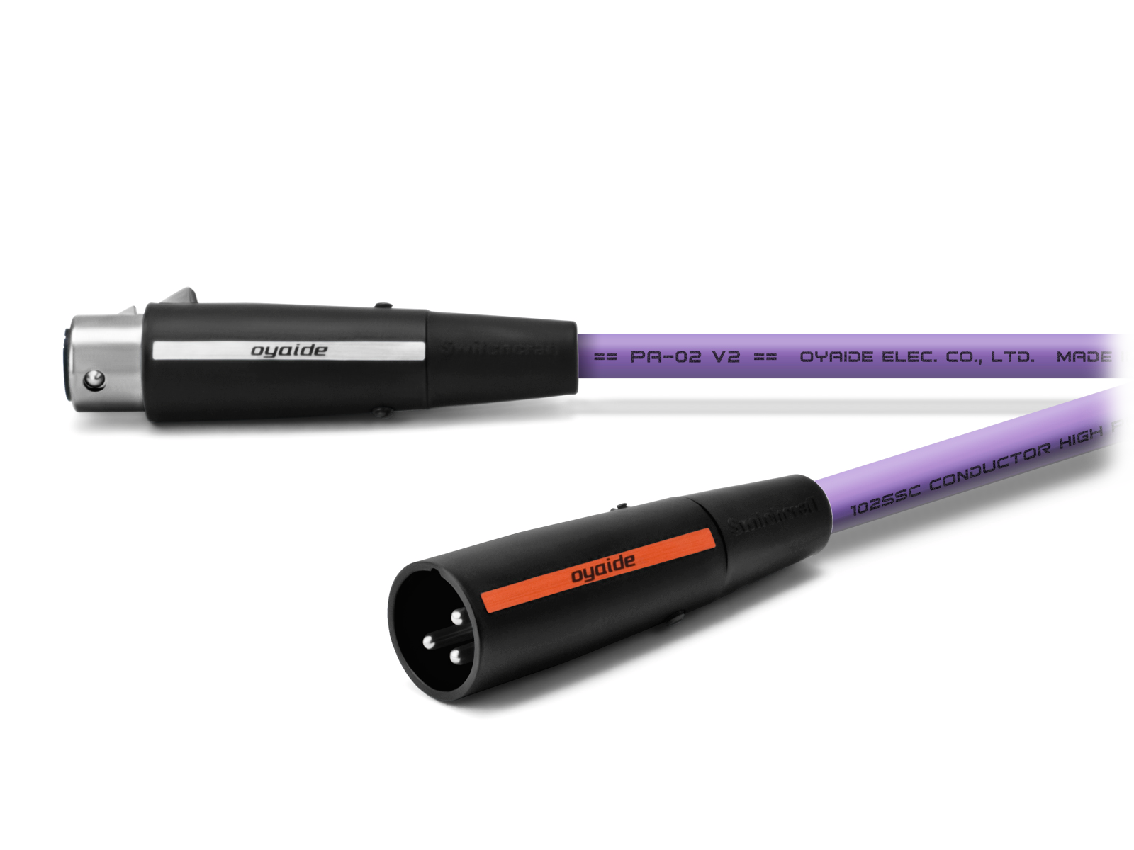 [レンタル] オヤイデ電気 PA-02TX V2 XLRインターコネクトケーブル 1.0mペア - 1
