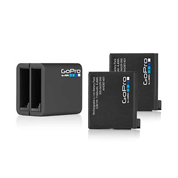 GoPro HERO4 デュアルバッテリーチャージャー(予備バッテリー2個付き)