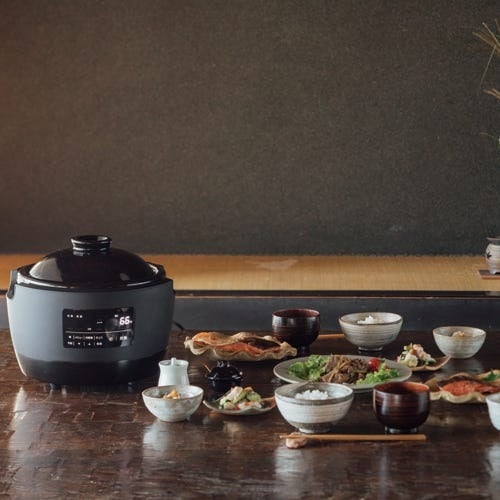 [レンタル] [3合炊き] シロカ 長谷園×シロカ かまどさん電気 全自動炊飯土鍋 SR-E111 伊賀焼 おこげ - 4