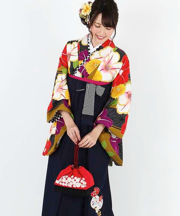 [レンタル] 【対応身長 157cm～165cm】卒業式 袴 レンタル フルセット 女性 袴セット-1432の宅配レンタル - 10