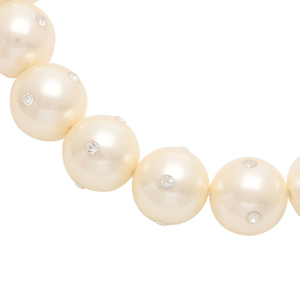 大粒パールショートネックレス