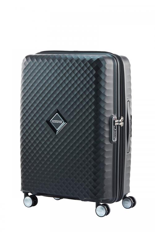 [レンタル] [5-8泊向けサイズ]AMERICAN TOURISTER スクアセム スピナー66 エキスパンダブル QJ2-09002 69L/拡張時78L ハードスーツケース ブラック