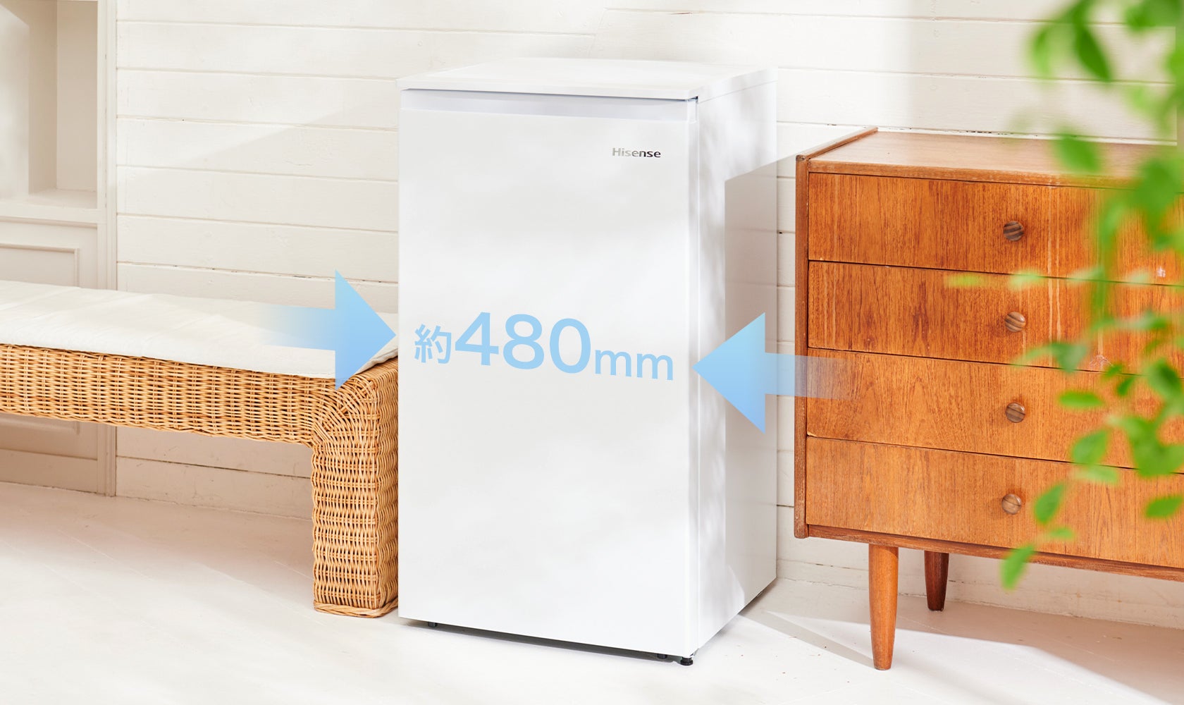 [レンタル] [61L][右開き]Hisense (ハイセンス) 冷凍庫 HF-A60JW - 7