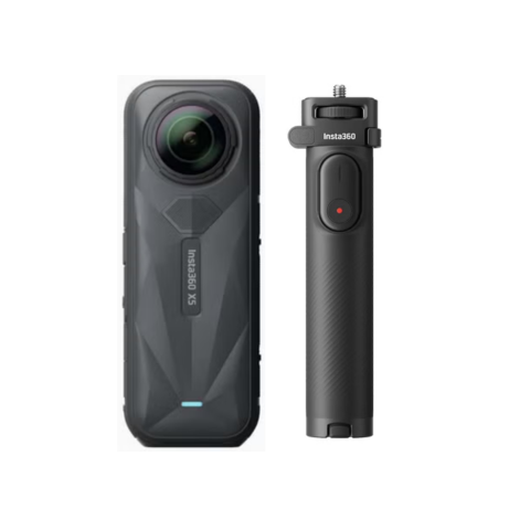 Insta360 X5 360度カメラ 折りたたみ式内蔵三脚付き自撮り棒セット(リモコン付き)