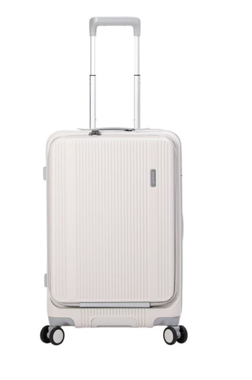 [レンタル] [3-5泊向けサイズ]BERMAS TRAVEL SMART No.60551 フロントオープン 53L 56cm ハードスーツケース アイボリーホワイト