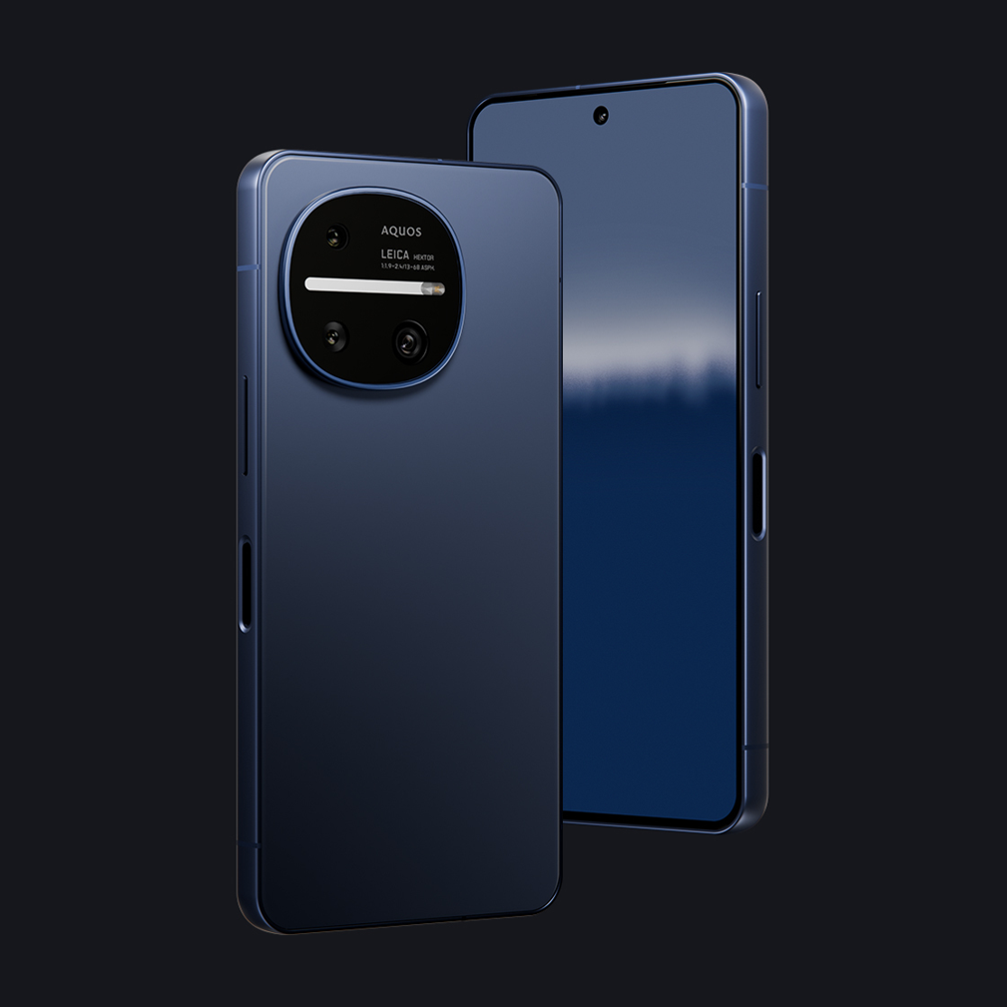 シャープ AQUOS R11 SIMフリー スマートフォン ネイビー 前面・背面 - 3
