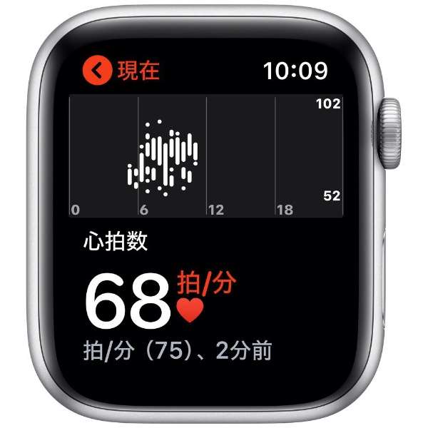 [レンタル] Apple Watch Series 5 Nike GPS 44mm シルバーアルミニウムケースアンスラサイト/ブラックNikeスポーツバンド - 5