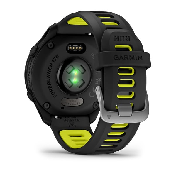 ガーミン(GARMIN) Forerunner 170 Music ランニングウォッチ ブラック 斜め・トレーニングステータス画面 - 4