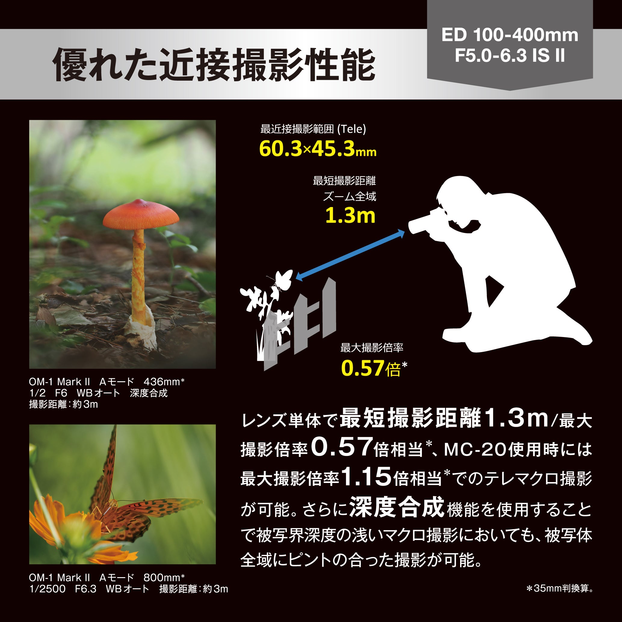 [レンタル] [発表会・野鳥・ペンサ] OM SYSTEM OM-1 Mark II ＆ M.ZUIKO DIGITAL ED 100-400mm F5.0-6.3 IS II 望遠ズームレンズセット - 16