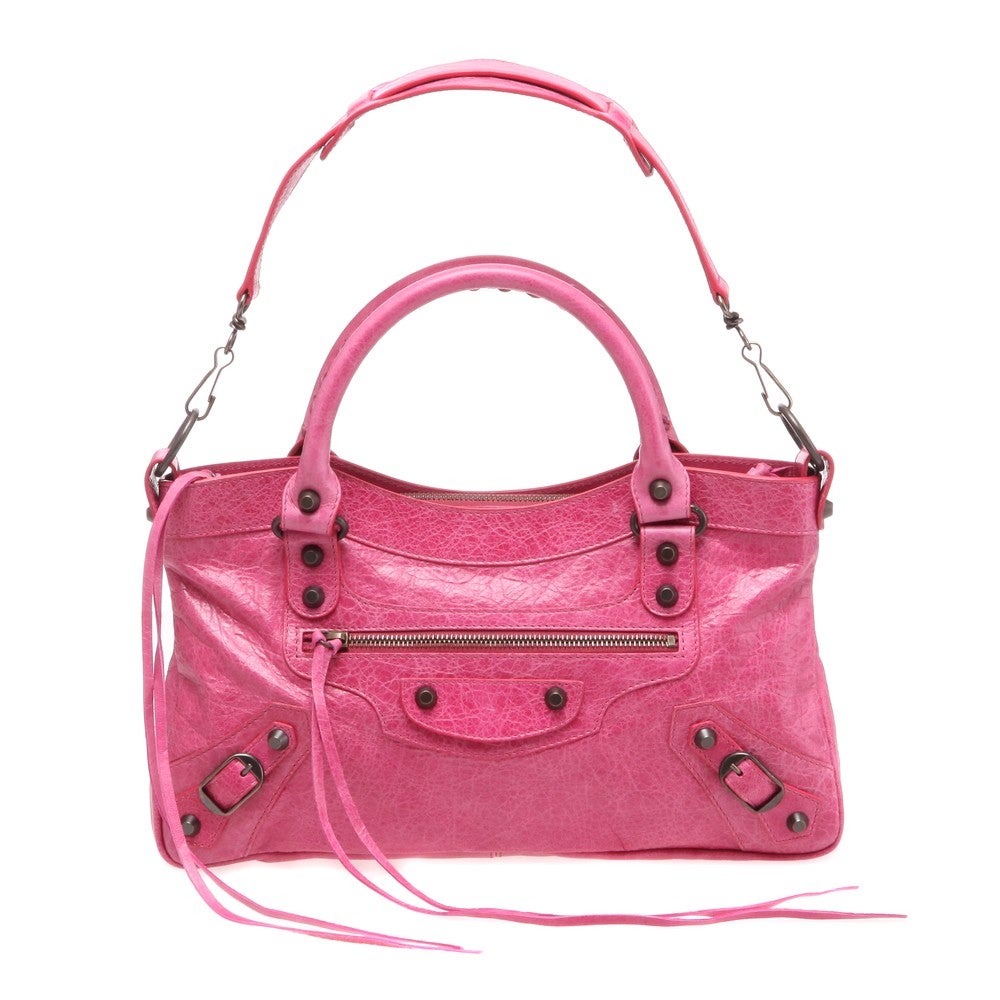 [レンタル] レディース バレンシアガ ファースト CLASSIC FIRST レザー ハンドバッグ - 13