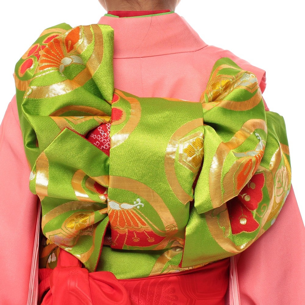 [レンタル] 七五三/節句 着物セット 7歳女の子 華やか 牡丹柄の宅配レンタル - 4