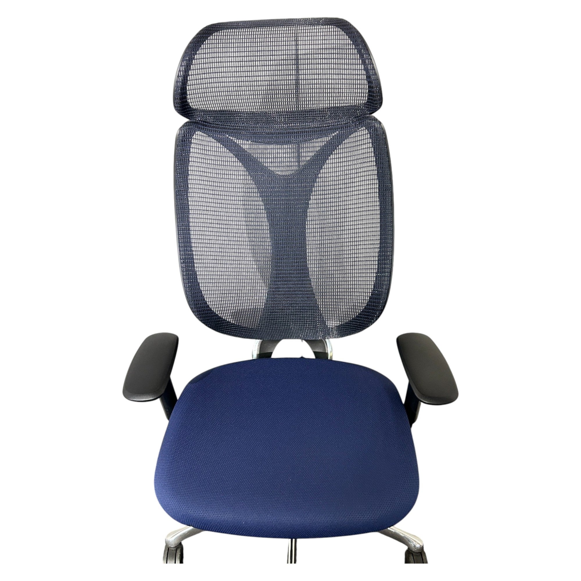 [レンタル] オカムラ サブリナ エクストラハイバック 可動肘 ダークブルー ブラック ポリッシュ C855BR-FSZ4 オフィスチェア - 6