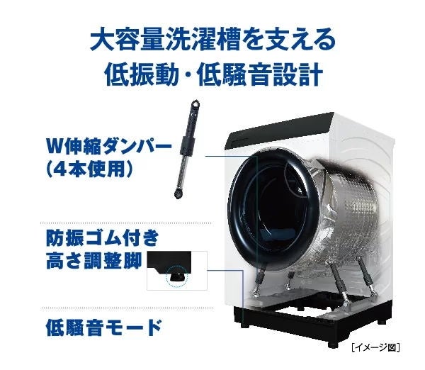 [レンタル] アクア 【左開き】 AQW-D10P ドラム式洗濯乾燥機 洗濯10kg/乾燥5kg - 26