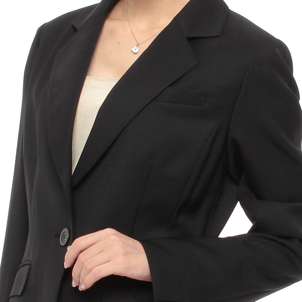 [レンタル] レディース フォーマルスーツ2点セット(ジャケット+タイトスカート) ブラックの宅配レンタル - 5