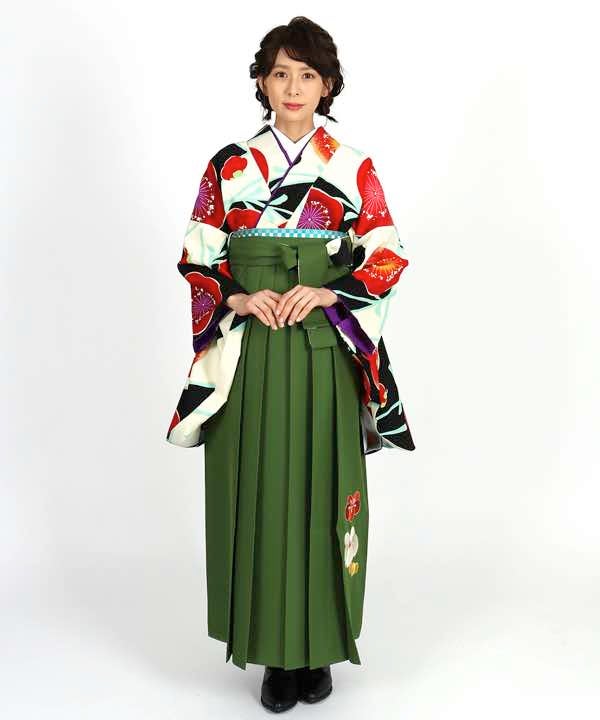 [レンタル] 【対応身長 157cm～165cm】卒業式 袴 レンタル フルセット 女性 袴セット-1810の宅配レンタル - 3