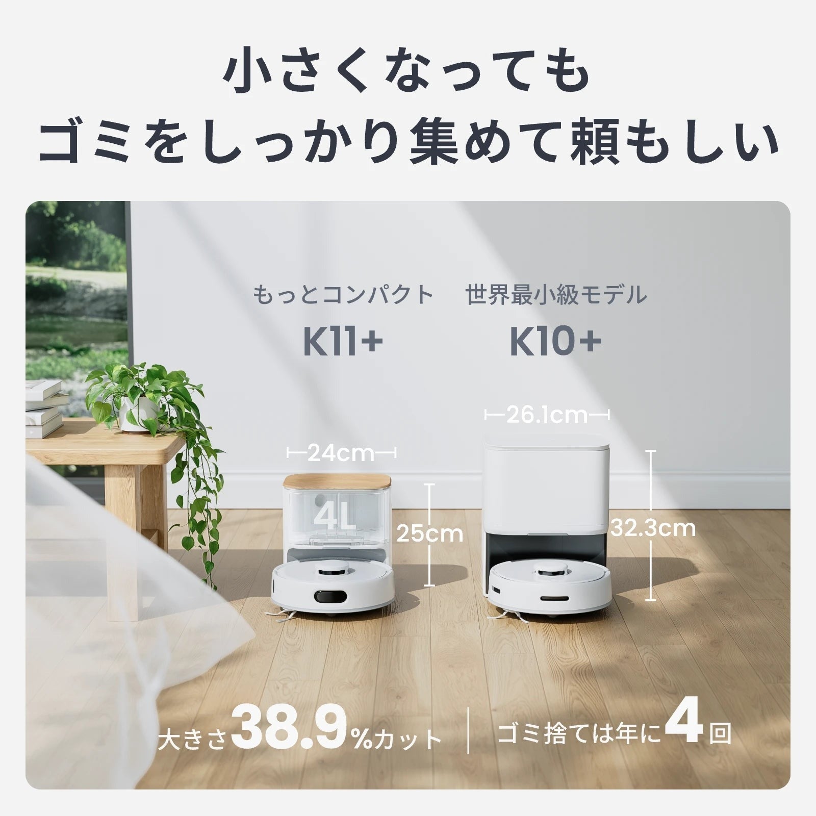 [レンタル] SwitchBot（スイッチボット）ロボット掃除機 K11＋ - 5