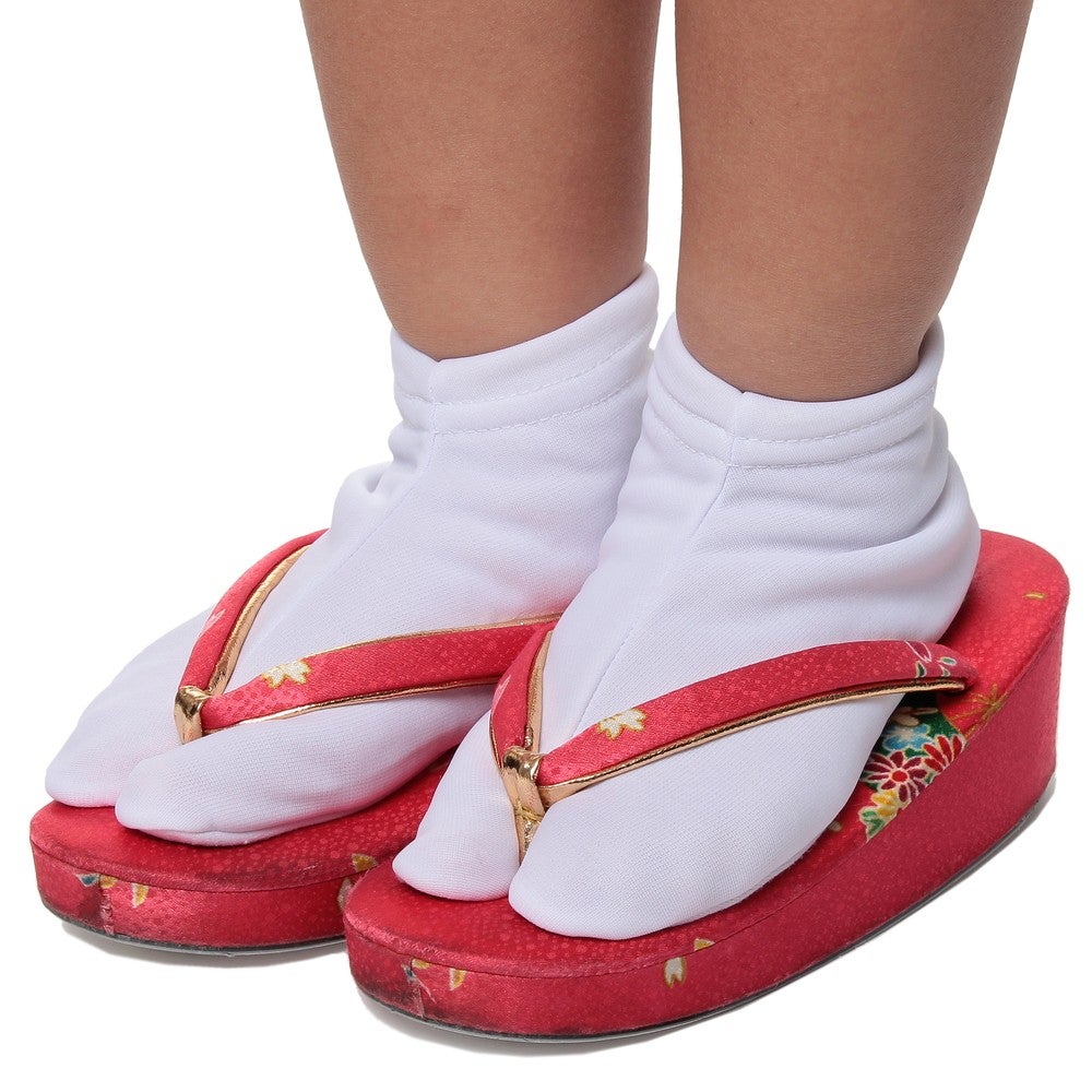 [レンタル] 七五三/節句 被布セット 3歳女の子 水玉模様 花々の宅配レンタル - 5