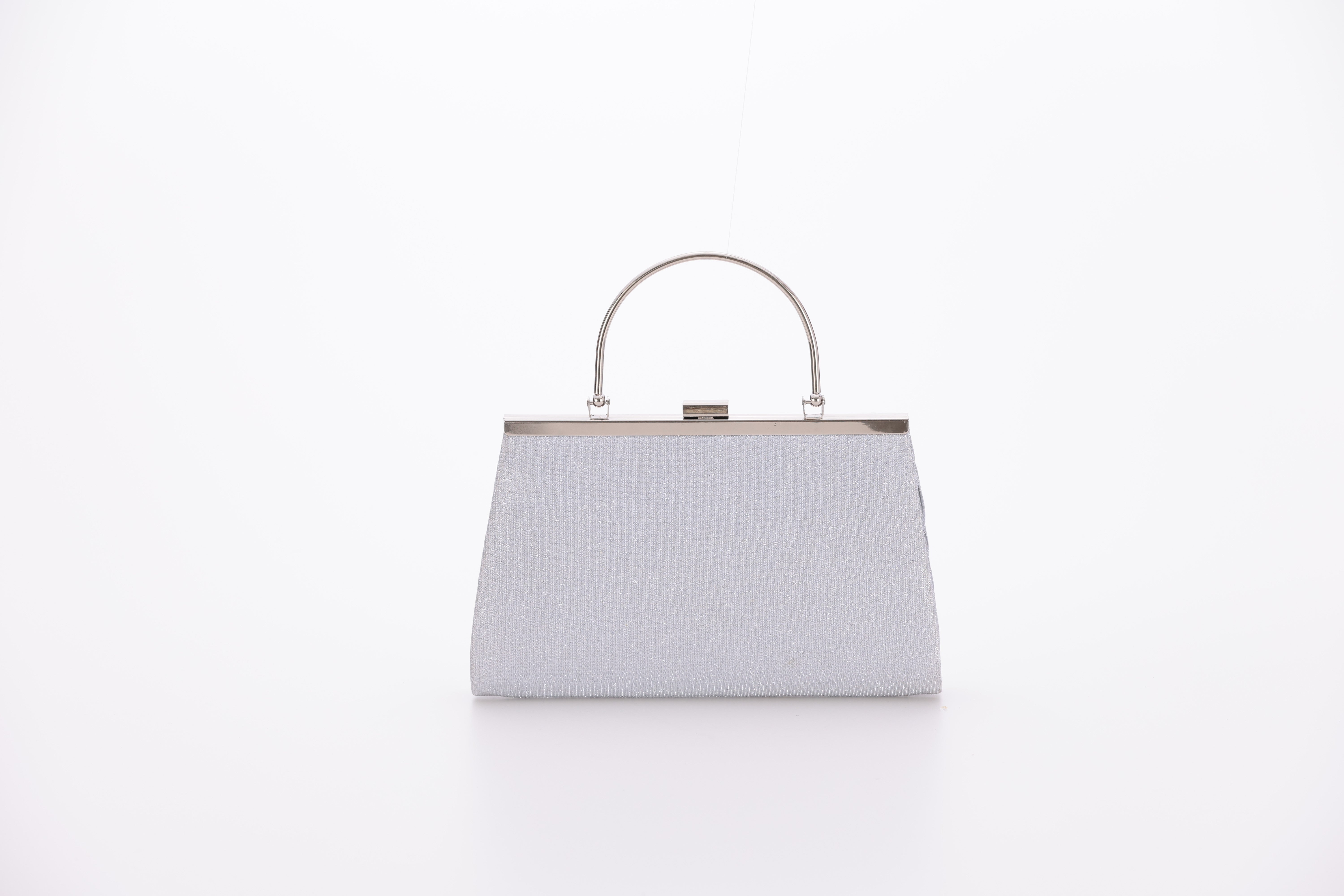 [レンタル] アートマリー ラメプリーツハンドル付きパーティーバッグ シルバーの宅配レンタル - 2